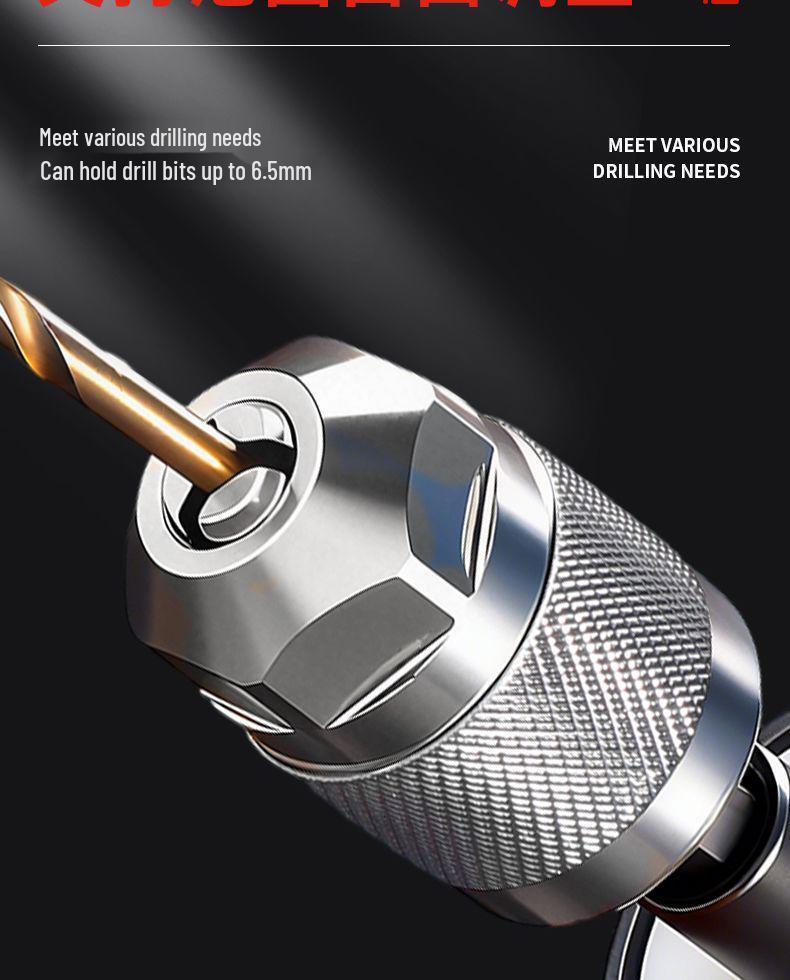 Hex Shank 3-Jaw Quick-Change Chuck Converter for Electric Drill