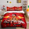 Set Biancheria da Letto a Tema Calcio 3 Pezzi Copripiumino Federe Arredo Casa (1 * Copripiumino 2 * Federe, senza piumino)