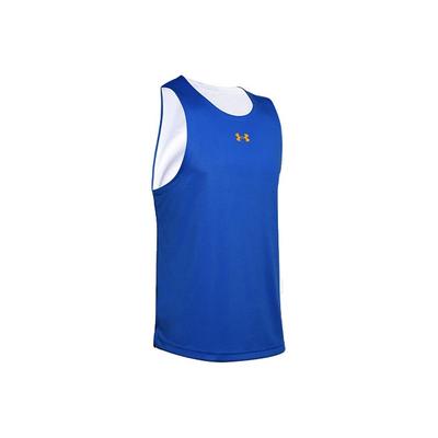 UA Baseline Basketball Regular Loose Breathable Tank Top Men Tops Navy-Blue 1351288-486