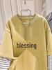 Plus Size Cartoon Striped Long-Sleeve Two-in-One Women's T-Shirt