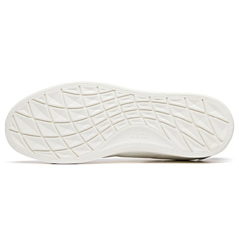Anta Life Collection Low-Top Skateboard Shoes Men's White Black Sneakers 112018064-1