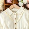 Süßes Langarmkleid für Kinder Frühlingsmode Kleid für Mädchen