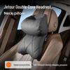 Jietu Napa Leder Verstellbare Auto Kopfstütze und Schulterstütze Kissen