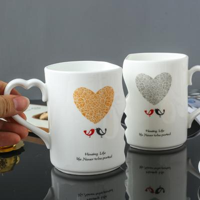 2 teile/satz Kreative Paar Geschenk Becher Keramik Tasse Kaffee Tasse Milch Tasse Frühstück Tasse
