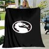 New Cartoon Mortal Kombat Blanket,Flannel Blanket Throw Blanket,Soft Warm Blanket for Living Room Bedroom Beds Sofa Decor Gift