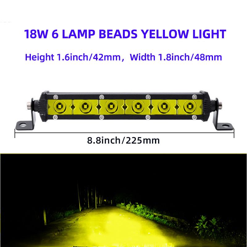 1PC Car LED Work Light Bar Adjustable Spotlight Fog Light 18W 36W Day Running Driving Lamp 12V 6/12 LED for SUV ATV Truck