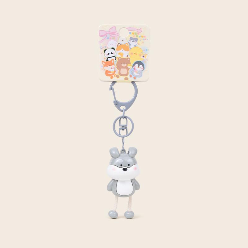 Foot The Pull Cat Frog Panda Dog Bear Keychain Animal Pendant Decoration Gift
