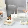 10 Stück Transparente Geburtstagskuchenbox Mini Handheld Gebäck Backen Tragbare Verpackung 5 Zoll 6 Zoll Sichtbare Erhöhte Dessertboxen