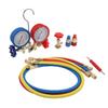 AC Manifold Gauge Set, HVAC Refrigerant Charging Kit for R134a R22 R12 R502, Dual Gauge Automotive and Home AC
