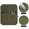 1Pc Outdoor Knife Roll Bag With 7 Slots Large Capacity Easy Carrying Waterproof Portable Cooking Knife Organizer Storage Pouch