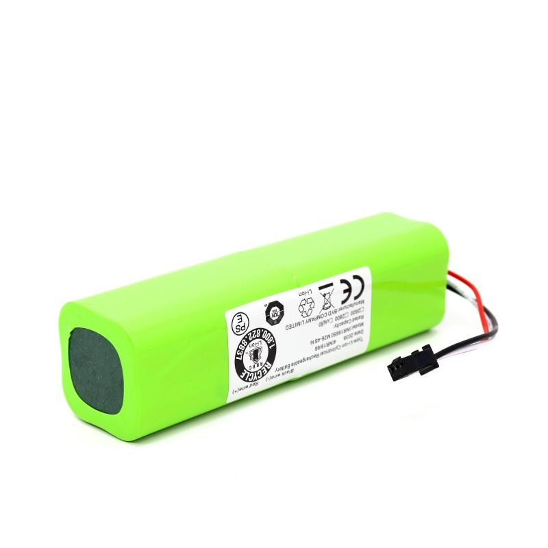 Batterie Li-ion Rechargeable 6800 MAh Pour Aspirateur Robot - Compatible Xiaomi, Lydsto R1, Viomi S9, Roidmi Eve Plus - 14,4 V - 9