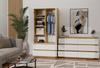 Malwa M6 Chest Of Drawers 120 Oak Artisan White