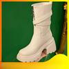 Women's Boots, Single Boots, High Heels, Thick Heels, Anti-slip Women's Shoes