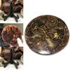 Exquisite 1pc Natural Ammonite Fossil Quartz Crystal Disk Shell Plate Conch Stand