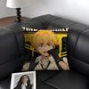 WWind BreakerR Webtoon Cushion Cover Natural Linen Organic Fabric DoubleSided Printing Sofa Home Decor Gift Pillow Case