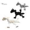 Modern Aesthetic Room Decor 3D Printed Horse Skeleton Figurines, Articulated Ornaments, Movable Joints Creative Desk Toy for Adults Fidgety