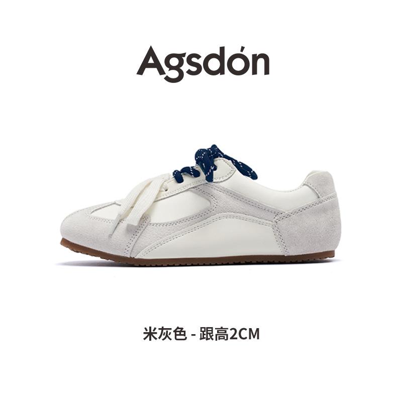 Strictly Selected Augustus Dengde Training Shoes Women's 2025 New Autumn Forrest Gump Sports Flat-bottom Mesh Casual Little White Board Shoes