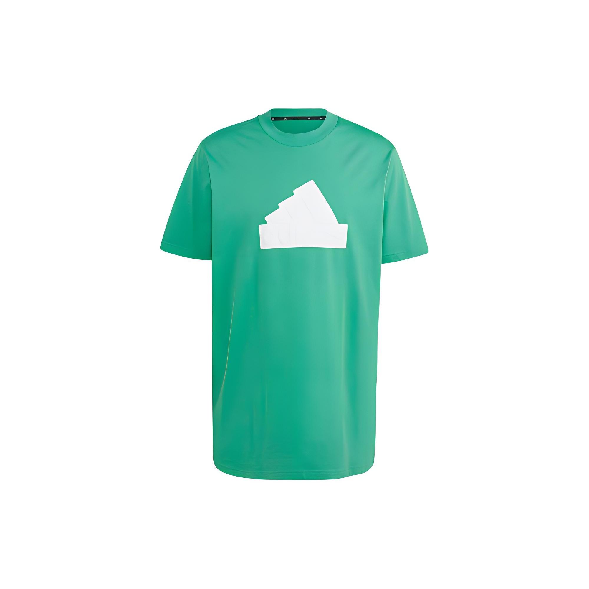 adidas Future Icons Badge of Sport T-Shirt Green White Men s IC3715 M