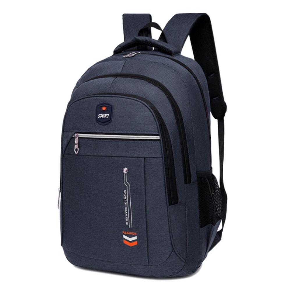 

Universal Ergonomic Men Backpack Wear Resistant Large Capacity Business Backpack Fashion Oxford Cloth Computer Bag Work Commute синій