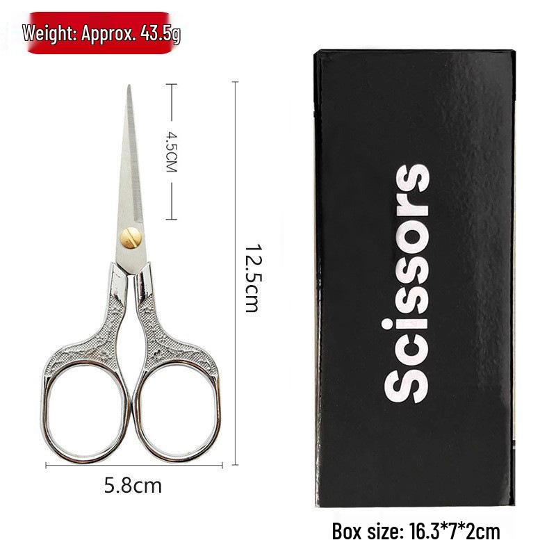 Retro Plum Blossom Embroidery Scissors – Alloy Stainless Steel for Cross Stitch and Handmade Crafts