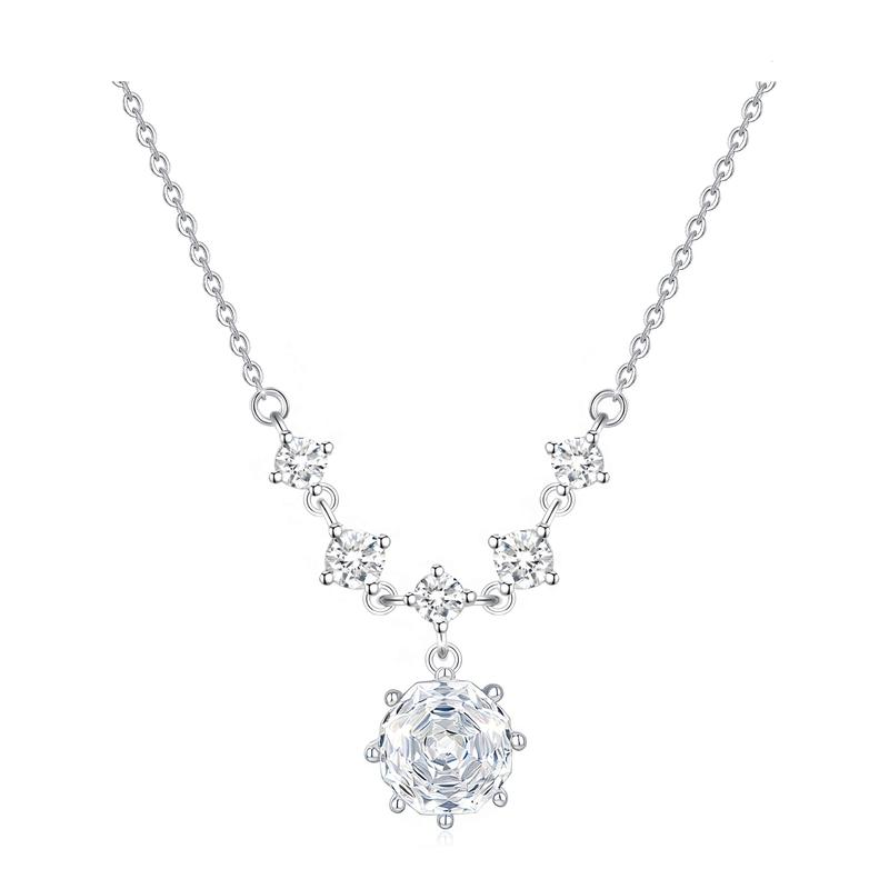 Barbie necklace [Explosive 2 carats & full diamond rose love limited edition] Sparkling Galaxy Clavicle Chain Classic, dazzling BBXNXL-00102 коричневый
