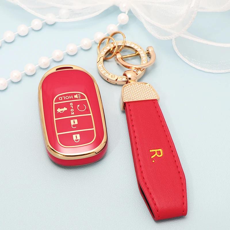 Husă TPU pentru Cheie Auto Pentru Honda Civic Accord HR-V CR-V CRV 2021 2022 2023 5 Butoane Carcasă Breloc Auto Accesorii