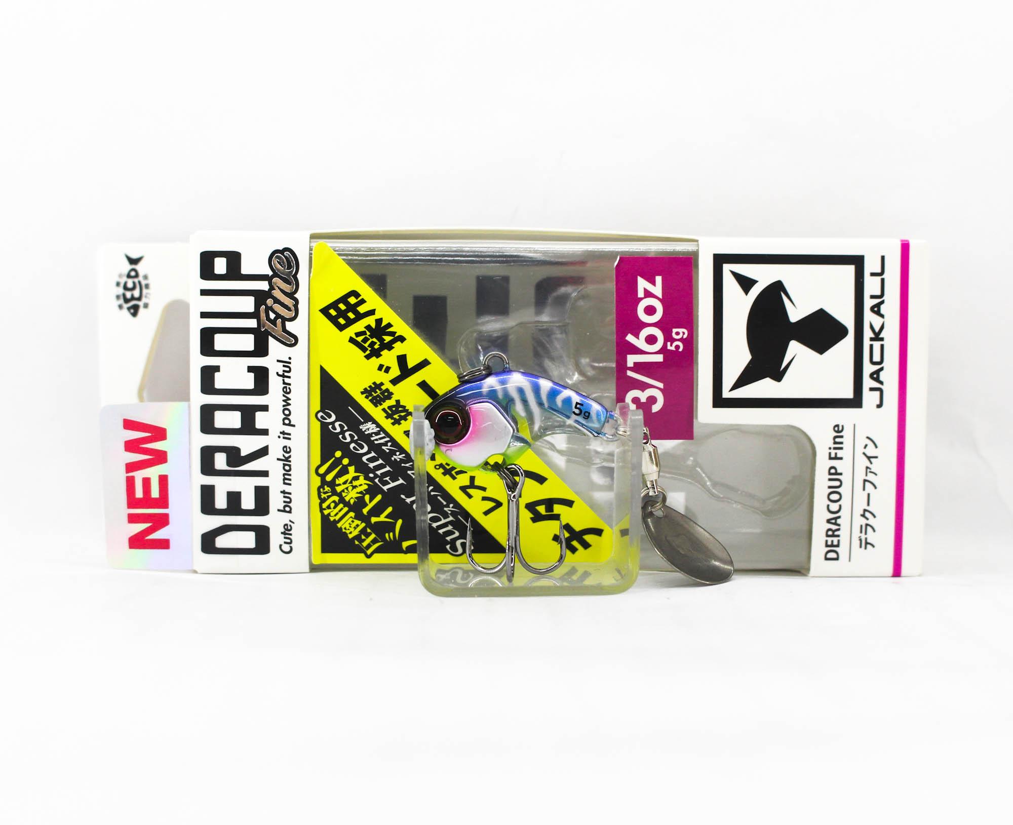 Jackall Deracoup Fine 3/16 унции Воблер с вращающимся хвостом, тонущий Devils Clear (5027)