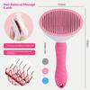 Self Cleaning Pet Grooming Brush Reduce Household Shedding Hair Remover Comb for Dogs Cats Pet Owners