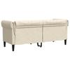 Vidaxl Sofa Chesterfield Dwuosobowa, Obita Lnem