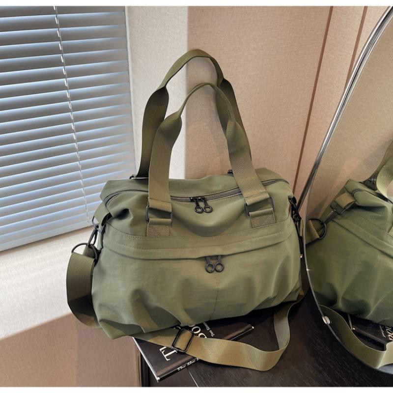 Canvas bag women's large-capacity new autumn and winter versatile simple messenger bag college student commuter tote bag