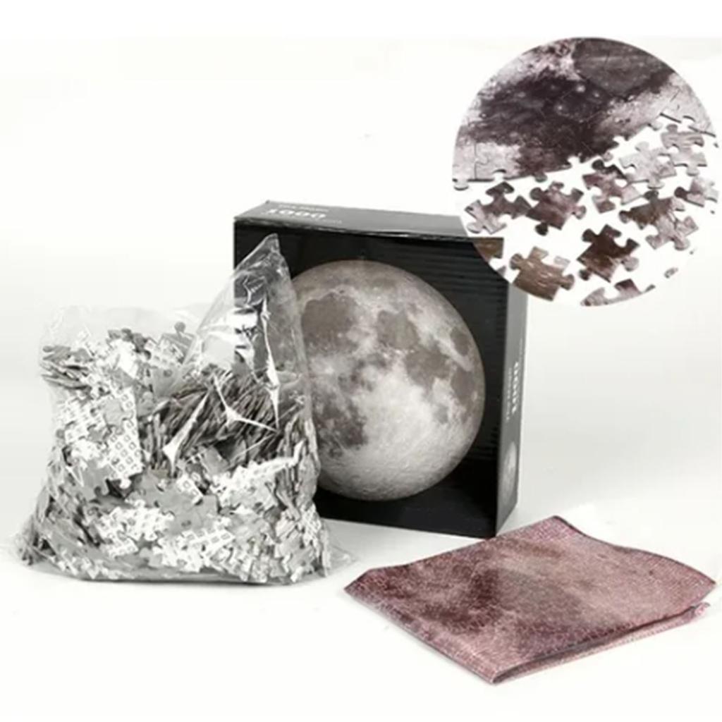 1000pcs Jigsaw Puzzles Round Shape Improve Coordination Moon Pattern Jigsaw for Adults
