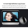4.3 Inch WiFi Tuya Smart Video Doorbell 1080P Two-way Voice Intercom Door Eye Camera Home Security Night Vision Video Door Bell