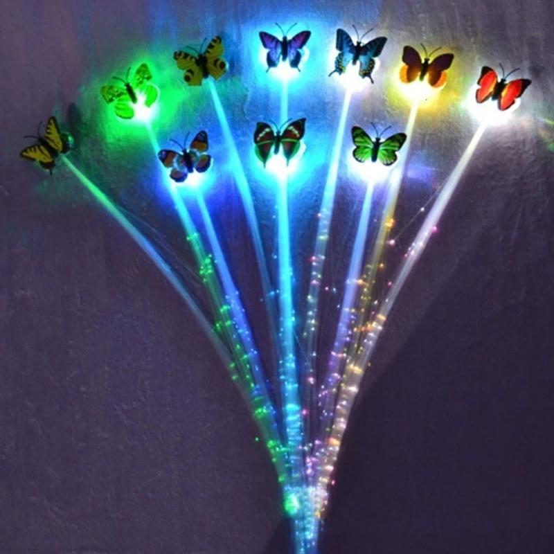 Led Hair Chains For Braids Hair Accessories Braid Luminous Braiding Hair Led Hair Lights Fiber Optic Hair Headpiece