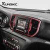 Carbon Fiber Style Interior Sticker for Kia Sportage 2017 2018 2019 LHD RHD Interior Panel