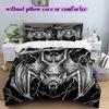 Thorn Gothic Dark Pattern Bedding Quilt Set Quilt Cover Pillowcase Home Decoration Birthday Gift (1 * duvet cover + 2 * pillowcase, without core)