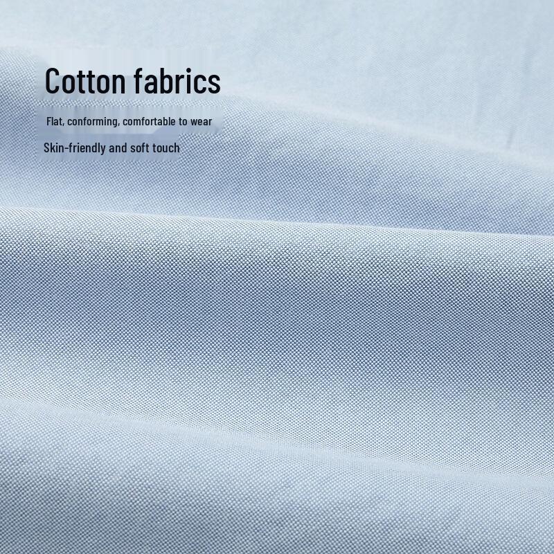 HLA Men's Short Sleeve Pure Cotton Business Casual Shirt