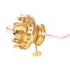 L555 Retro Lotus Kerosene Lamp Head with Metal Regulator, Glass Shade, and Wick