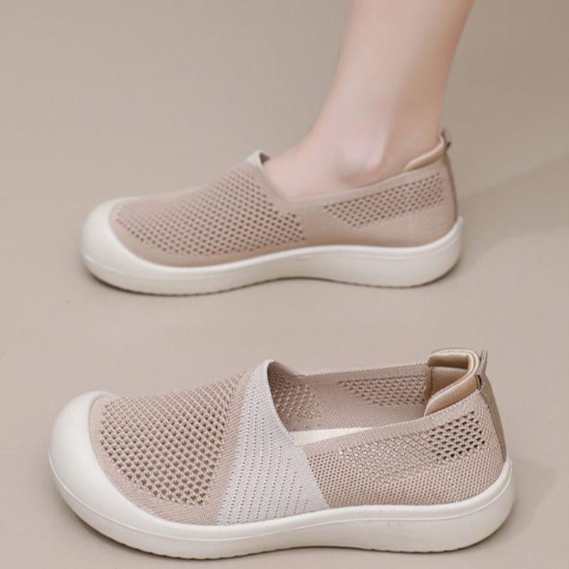 2026Summer Women's Shoes New Breathable Canvas Shoes Fashion Casual Sneakers for Women Lightweight Walking Flats Slip-On Loafers