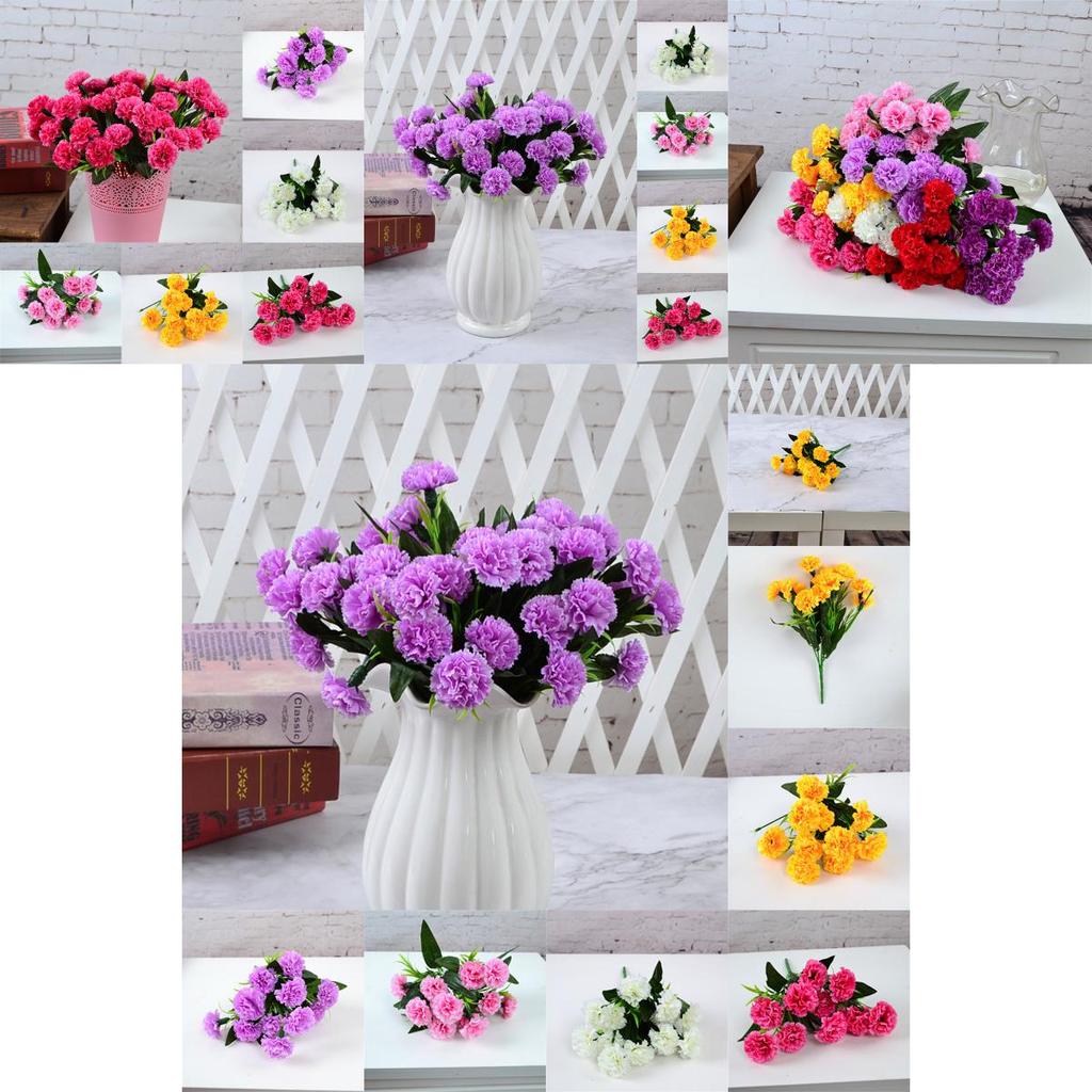 Lifelike Artificial Carnation Silk Flowers Perfect For Wedding Decorations