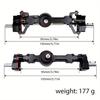 MN 99S Aluminum Alloy CNC Full Metal Front Rear Portal Axle Set For 1/12 MN MN99S MN98 D90 D91 D99 D99S MN90 RC Car Upgrade Part