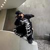 Europäischer und Amerikanischer Herren Herbst und Winter Neuer Stil Amerikanische Modemarke Bedruckte Reißverschluss Sweatshirt Jacke Hip-Hop Ins Stil Set