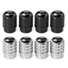 4PC Aluminium Car Tire Valve Stems Cap Gear-Shaped-Valve For Volkswagen TSI TDI R32 MK4 GTI Golf Polo Tiguan Passat Jetta Touran