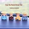Creative Four Monks Car Ornaments: Auspicious Fruit Incense Holder for Car Interior Decorations