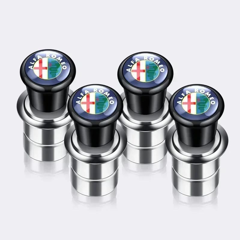Bilklistermärken För Alfa Romeo Bilmärke Cigarettändare 12V ABS Rostfritt Material för Alfa Romeo 159 147 Giulietta Stelvio 4C MI