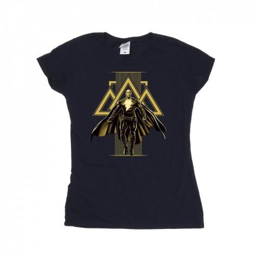 DC Comics Womens/Ladies Black Adam Rising Golden Symbols Cotton T-Shirt