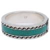 GUCCI Ag925 Interlocking Turquoise Enamel Ring ring 17 Turquoise / SilverUsed