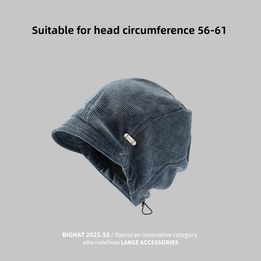 Bohemian Style Denim Hat With Embroidered Detailing And Warmth For Fall Winter Season