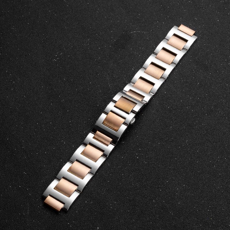 Stainless Steel Replacement Strap for Cartier Ballon Bleu - Men's & Women's Convex Mouth Watch Bracelet