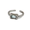 Moonstone Women's Fashionable Open Adjustable Ring with Unique Design