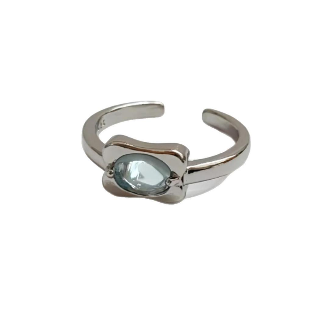 Moonstone Women's Fashionable Open Adjustable Ring with Unique Design